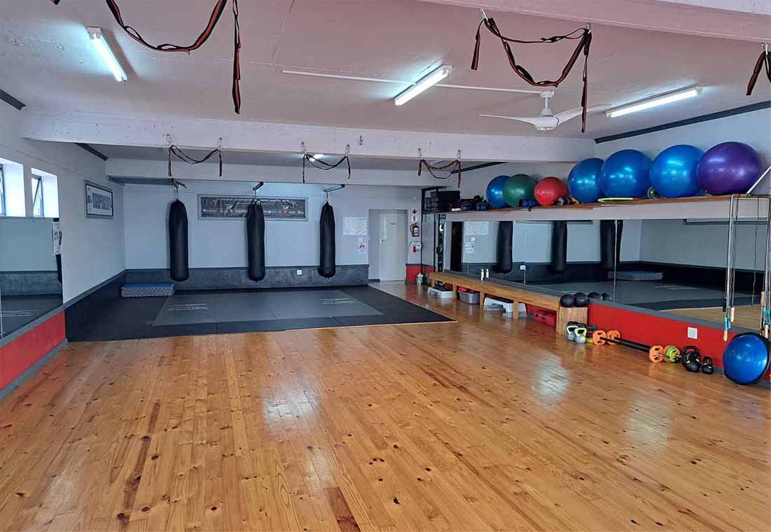 Interior of a well-equipped modern gym